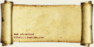 Hana Aćimac vizit kartica